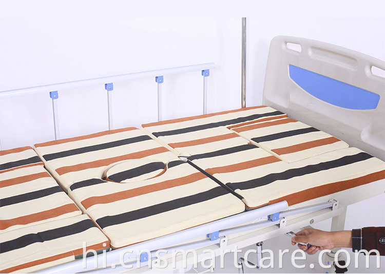 घर की देखभाल के लिए मल्टी-फंक्शन मैनुअल अस्पताल नर्सिंग बेड रोगी बिस्तर